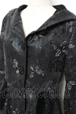 画像3: PYON PYON / Butterflies Coat S 黒 Y-25-10-20-094-PU-CO-SZ-ZY