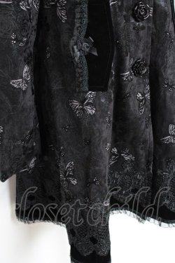 画像4: PYON PYON / Butterflies Coat S 黒 Y-25-10-20-094-PU-CO-SZ-ZY