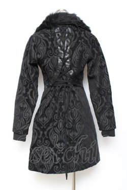 画像2: POIZEN INDUSTRIES / 刺繍コート S 黒 Y-25-10-20-096-PU-CO-SZ-ZY