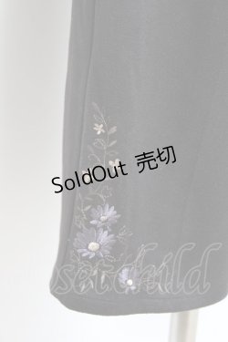 画像4: axes femme / 裾刺繍ストレートカットパンツ L 黒 Y-25-10-20-098-AX-PA-SZ-ZI