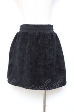 画像2: axes femme POETIQUE / モールニット風ミニスカート M 黒 Y-25-10-20-109-AX-SK-SZ-ZY