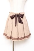 axes femme / 裾レースプリーツキュロット M キャメル Y-25-10-20-111-AX-PA-SZ-ZY