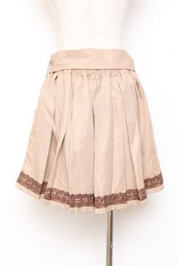 画像3: axes femme / 裾レースプリーツキュロット M キャメル Y-25-10-20-111-AX-PA-SZ-ZY