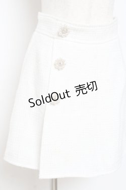 画像3: evelyn / ビジューツイードスカパン F 白 Y-25-10-20-113-LO-PA-SZ-ZY