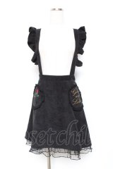 Swankiss / サス付きフリルコーデュロイスカート F 黒 Y-25-10-20-115-CA-SK-SZ-ZY