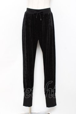 画像1: KILL STAR / Mind Melt Velvet Joggers S ブラック Y-25-10-20-118-SL-PA-SZ-ZY