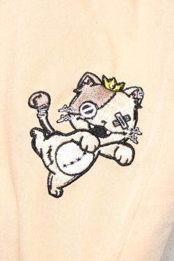 画像3: NieR Clothing / ミケ刺繍ワイドパンツ  ベージュ Y-25-10-20-123-PU-PA-SZ-ZY