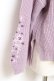 画像3: axes femme / 袖刺繍ボトルネックニット F ラベンダー Y-25-10-20-016-AX-TO-SZ-ZY (3)