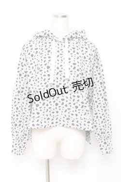 画像1: axes femme POETIQUE / ダルメシアン柄カットパーカー M グレー Y-25-10-20-028-AX-TO-SZ-ZI