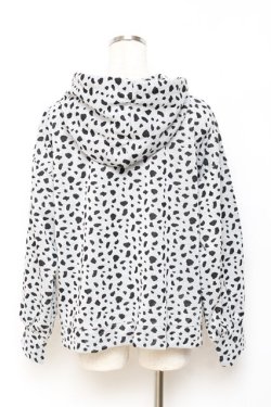 画像2: axes femme POETIQUE / ダルメシアン柄カットパーカー M グレー Y-25-10-20-028-AX-TO-SZ-ZY