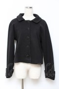 axes femme / 袖フリルピーコート F 黒 Y-25-10-20-036-AX-CO-SZ-ZY