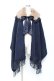 画像1: axes femme / ファーティペット付きストール  紺 Y-25-10-25-033-AX-TO-SZ-ZY (1)