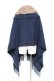 画像2: axes femme / ファーティペット付きストール  紺 Y-25-10-25-033-AX-TO-SZ-ZY (2)
