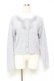 画像1: axes femme / モチーフレース付きカーデ M サックス Y-25-10-25-034-AX-TO-SZ-ZY (1)