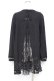 画像2: axes femme / バックレースロングカーディガン M 黒 Y-25-10-25-035-AX-TO-SZ-ZY (2)