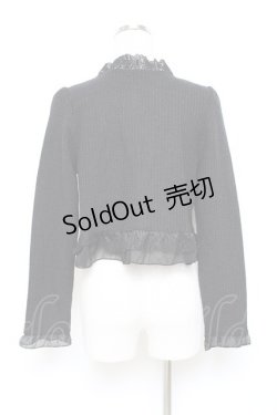 画像2: axes femme / フリルショートボレロ M 黒 Y-25-10-25-036-AX-TO-SZ-ZY