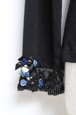 画像3: axes femme / プチローズリボンカットソー M 黒 Y-25-10-25-037-AX-TO-SZ-ZY