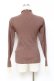 画像2: axes femme / レース配色テレコカットソー M 茶 Y-25-10-25-039-AX-TO-SZ-ZY (2)