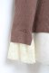 画像3: axes femme / レース配色テレコカットソー M 茶 Y-25-10-25-039-AX-TO-SZ-ZY (3)
