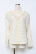 axes femme / マトン袖ビクトリアンブラウス M 生成り Y-25-10-25-042-AX-BL-SZ-ZY