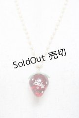 BABY,THE STARS SHINE BRIGHT / Strawberryネックレス  赤 Y-25-10-25-005-BA-AC-SZ-ZY