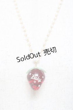 画像1: BABY,THE STARS SHINE BRIGHT / Strawberryネックレス  赤 Y-25-10-25-005-BA-AC-SZ-ZY