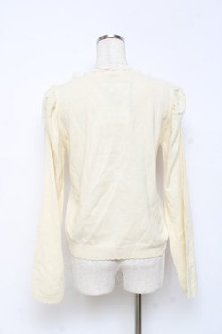 画像2: axes femme / バラ刺繍マトン袖プルオーバー M 生成り Y-25-10-25-043-AX-TO-SZ-ZY