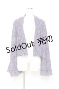 axes femme / 起毛レース姫袖風ボレロ  パープル Y-25-10-25-046-AX-TO-SZ-ZY
