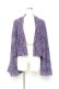 画像1: axes femme / 起毛レース姫袖風ボレロ  パープル Y-25-10-25-046-AX-TO-SZ-ZY (1)