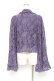 画像2: axes femme / 起毛レース姫袖風ボレロ  パープル Y-25-10-25-046-AX-TO-SZ-ZY (2)