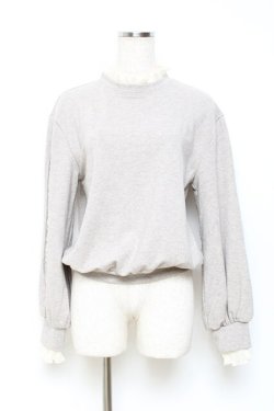 画像1: axes femme / ラメスウェット M ベージュ Y-25-10-25-047-AX-TO-SZ-ZY
