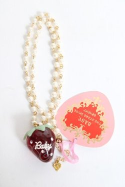 画像3: BABY,THE STARS SHINE BRIGHT / Strawberryネックレス  赤 Y-25-10-25-005-BA-AC-SZ-ZY