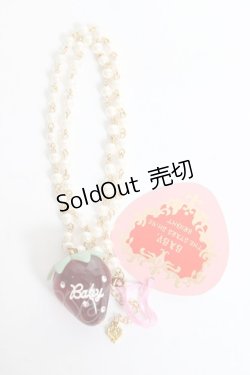 画像3: BABY,THE STARS SHINE BRIGHT / Strawberryネックレス  赤 Y-25-10-25-005-BA-AC-SZ-ZY