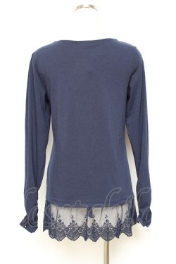 画像2: axes femme / 袖蝶モチーフインナーPO M 紺 Y-25-10-25-050-AX-TO-SZ-ZY
