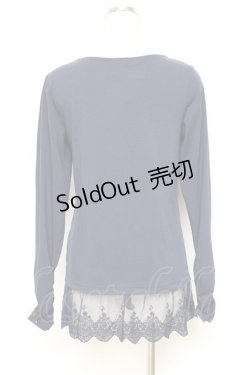 画像2: axes femme / 袖蝶モチーフインナーPO M 紺 Y-25-10-25-050-AX-TO-SZ-ZY