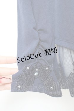 画像3: axes femme / 袖蝶モチーフインナーPO M 紺 Y-25-10-25-050-AX-TO-SZ-ZY