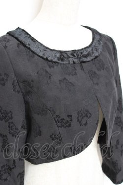 画像3: axes femme / ジャガードボレロ M 黒 Y-25-10-25-051-AX-TO-SZ-ZY