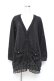 画像1: axes femme / ドット柄ポケットカーディガン M 黒 Y-25-10-25-054-AX-TO-SZ-ZY (1)