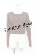 axes femme POETIQUE / 不思議の国のアリス/カーディガン M 茶 Y-25-10-25-060-AX-TO-SZ-ZY