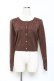 画像1: axes femme POETIQUE / 不思議の国のアリス/カーディガン M 茶 Y-25-10-25-060-AX-TO-SZ-ZY (1)