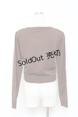 画像2: axes femme POETIQUE / 不思議の国のアリス/カーディガン M 茶 Y-25-10-25-060-AX-TO-SZ-ZY
