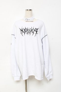 画像1: axes femme POETIQUE / チョーカー風ビックプル  白 Y-25-10-25-065-AX-TO-SZ-ZY