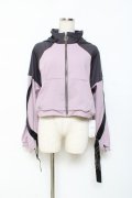 axes femme POETIQUE / ベルト配色デザインパーカー  ラベンダ Y-25-10-25-067-AX-TO-SZ-ZY