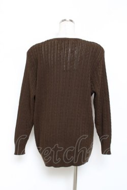 画像2: INGEBORG / 編みニットトップス F ブラウン Y-25-10-25-070-LO-TO-SZ-ZY