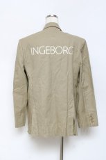 画像1: INGEBORG / ロゴプリントジャケット F カーキベージュ Y-25-10-25-081-LO-JA-SZ-ZT573 (1)