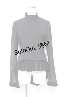 画像1: ATELIER BOZ / グロスタージャケットブラウス  黒 Y-25-10-25-084-EL-BL-SZ-ZY