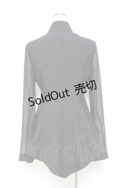 画像3: ATELIER BOZ / グロスタージャケットブラウス  黒 Y-25-10-25-084-EL-BL-SZ-ZY