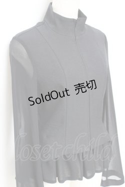 画像4: ATELIER BOZ / グロスタージャケットブラウス  黒 Y-25-10-25-084-EL-BL-SZ-ZY