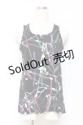 PEACE NOW / ペイント柄タンクトップ M 黒 Y-25-10-25-086-PU-TO-SZ-ZY