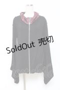 gouk / 着物袖ZIPパーカー  黒 Y-25-10-25-089-GO-TO-SZ-ZY